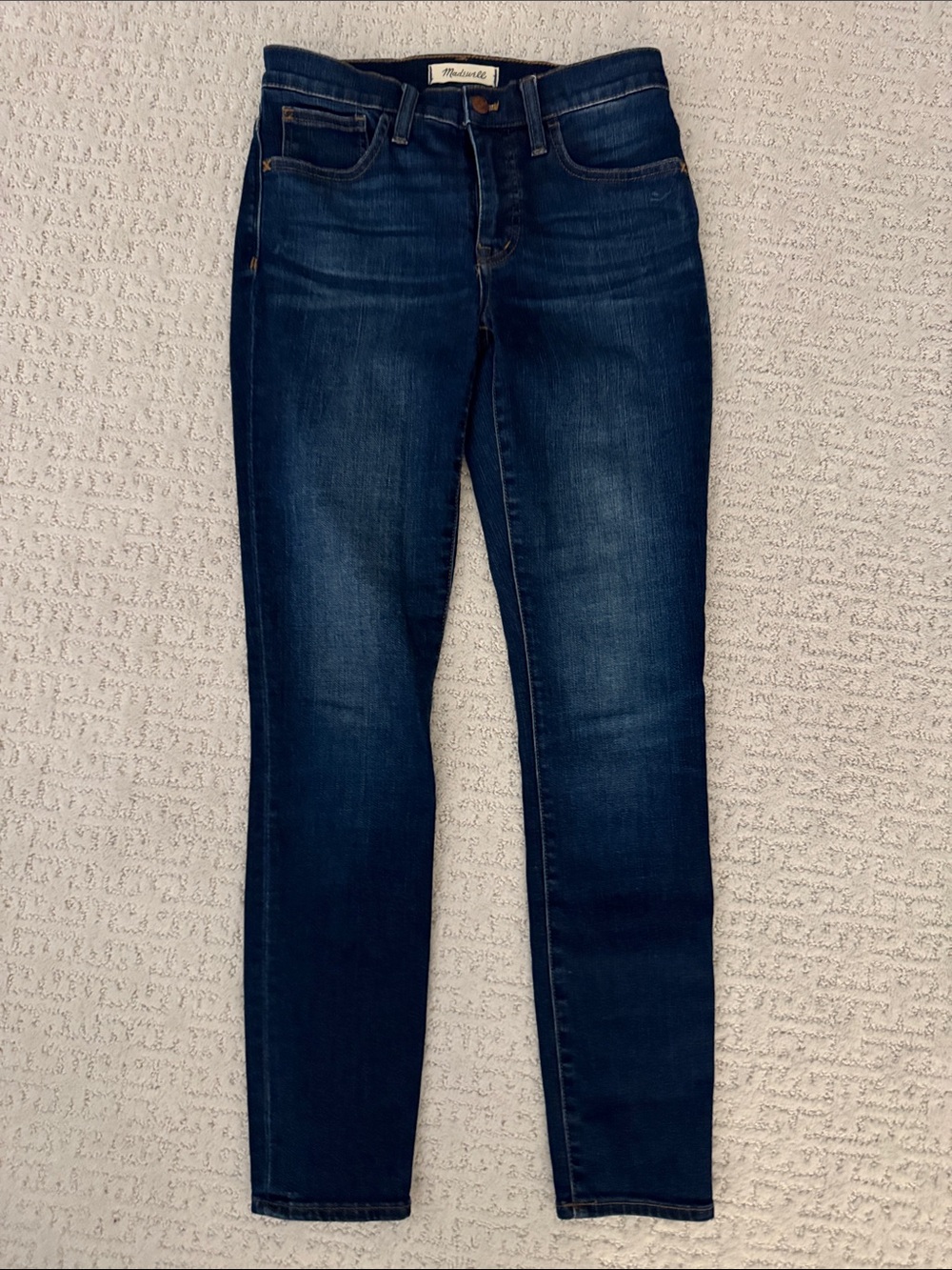 Madewell Skinny Jeans in Dark Blue Wash